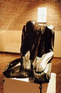 Prayer - 1990, lime, 85cm