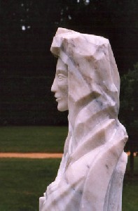 Notre Dame, Ceuppens-Uytersprot garden Hasselt Be - 1998, marble, 172cm