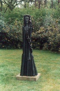 Hl Katharine, Ceuppens-Uytersprot garden Hasselt (Be) - 1996, Bronze, 172cm