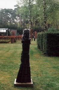 Hl Katharine, Ceuppens-Uytersprot garden Hasselt (Be) - 1996, Bronze, 172cm