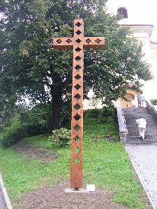 Sympozium Plesná 2005 - Větrný kříž, modřín, 590cm