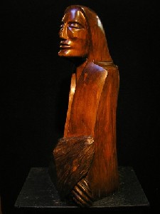 Mystic - st. Josef Benoit Labre - 2004, lime, 75cm